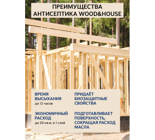 Заказать ГРУНТОВОЧНЫЙ АНТИСЕПТИК WOOD & HOUSE в Каменске-Уральском, Свердловская область